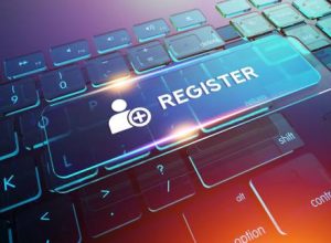 REGISTER Button on Computer Keyboard